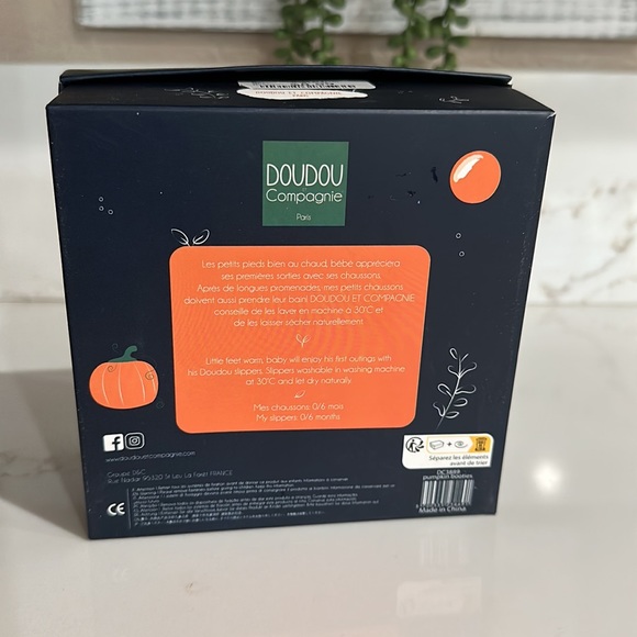 Pumpkin Baby Slippers - My First Halloween - Picture 5 of 5